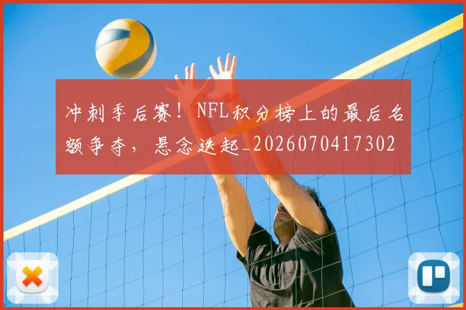 冲刺季后赛！NFL积分榜上的最后名额争夺，悬念迭起_20260704173023